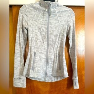Lululemon Light Gray Zip-Up Define Jacket